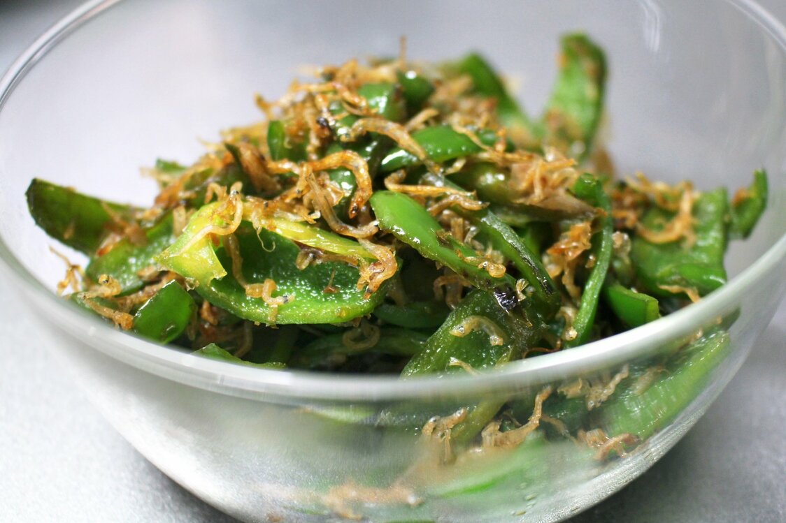 吻仔魚乾炒青椒（Photo AC）