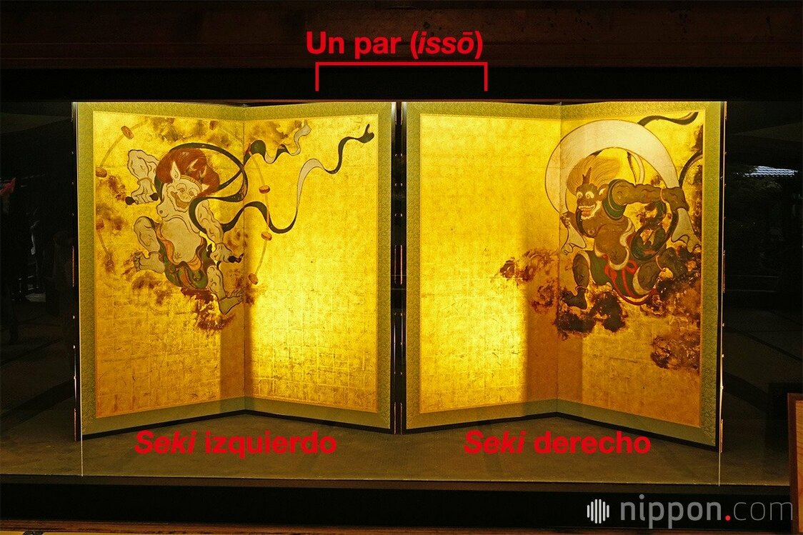 Los dioses del viento y del trueno, templo Kenninji, Kioto. (Reproducción de alta definición/ El original, tesoro nacional de Japón, se conserva en el Museo Nacional de Kioto) (PIXTA)