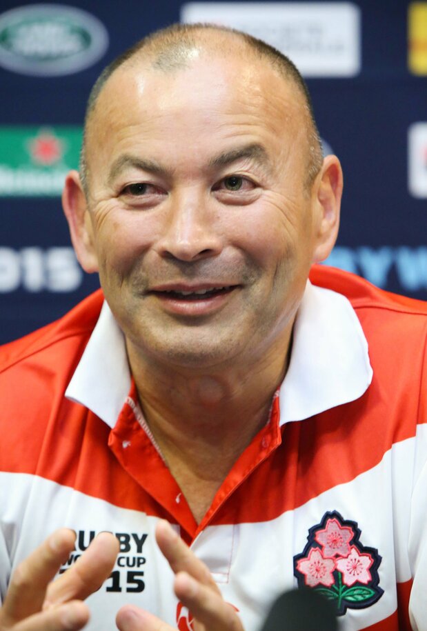 ラグビーW杯2015イングランド大会で、日本代表を率いたエディ・ジョーンズ 2015年9月17日、イギリス・ブライトン(時事)