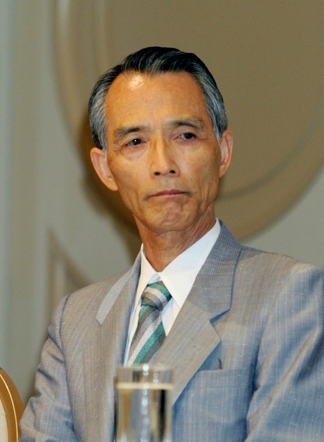 Morimura Seiichi, fotografiado en junio de 2004. (Jiji Press)