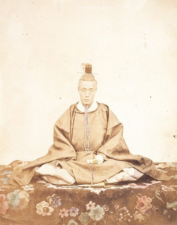 江户幕府最后一位将军德川庆喜的肖像照(福井市立乡土历史博物馆)