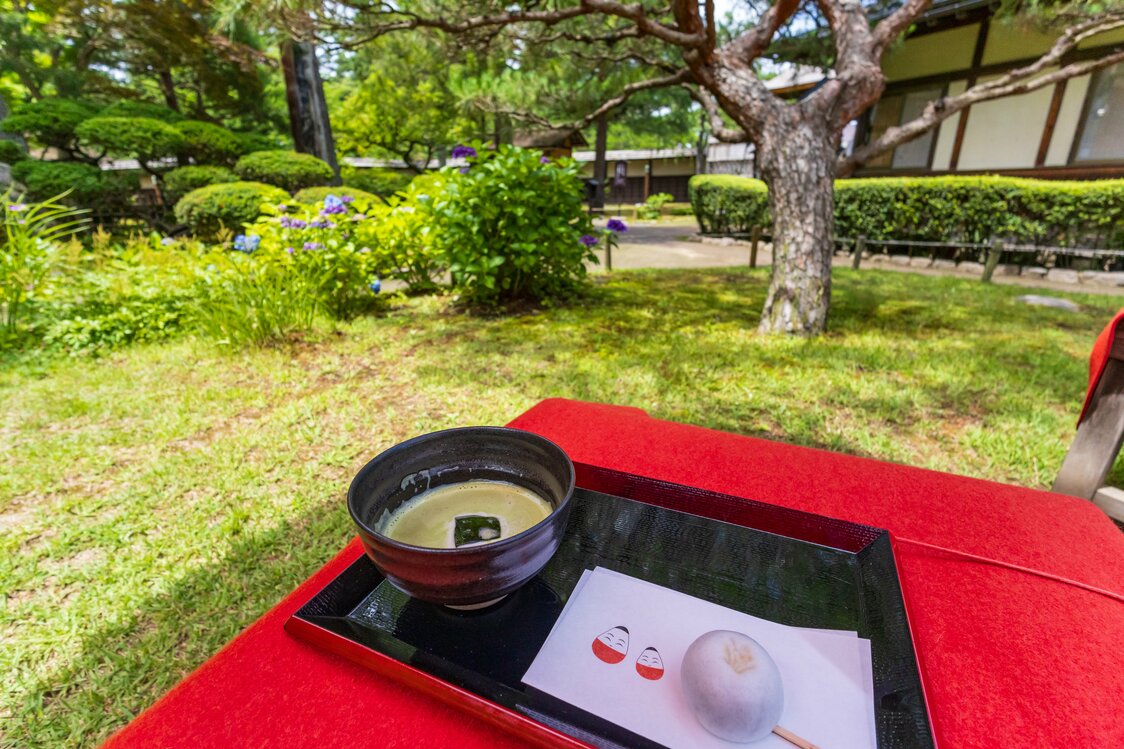 入場料は210円、抹茶は別途600円