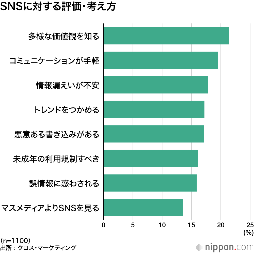 SNSに対する評価・考え方