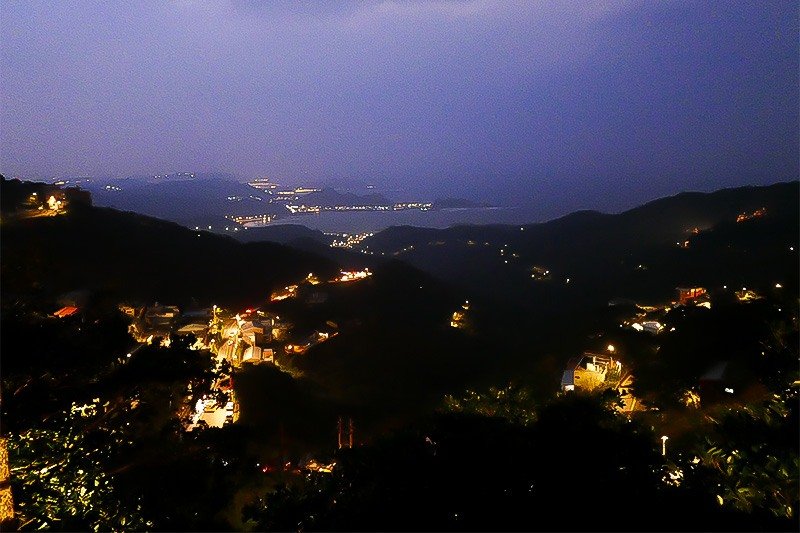 九份の夜景（撮影：一青 妙）