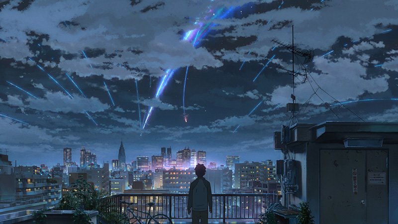 立花泷，在东京凝望划过夜空的彗星（C）2016《你的名字》制作委员会