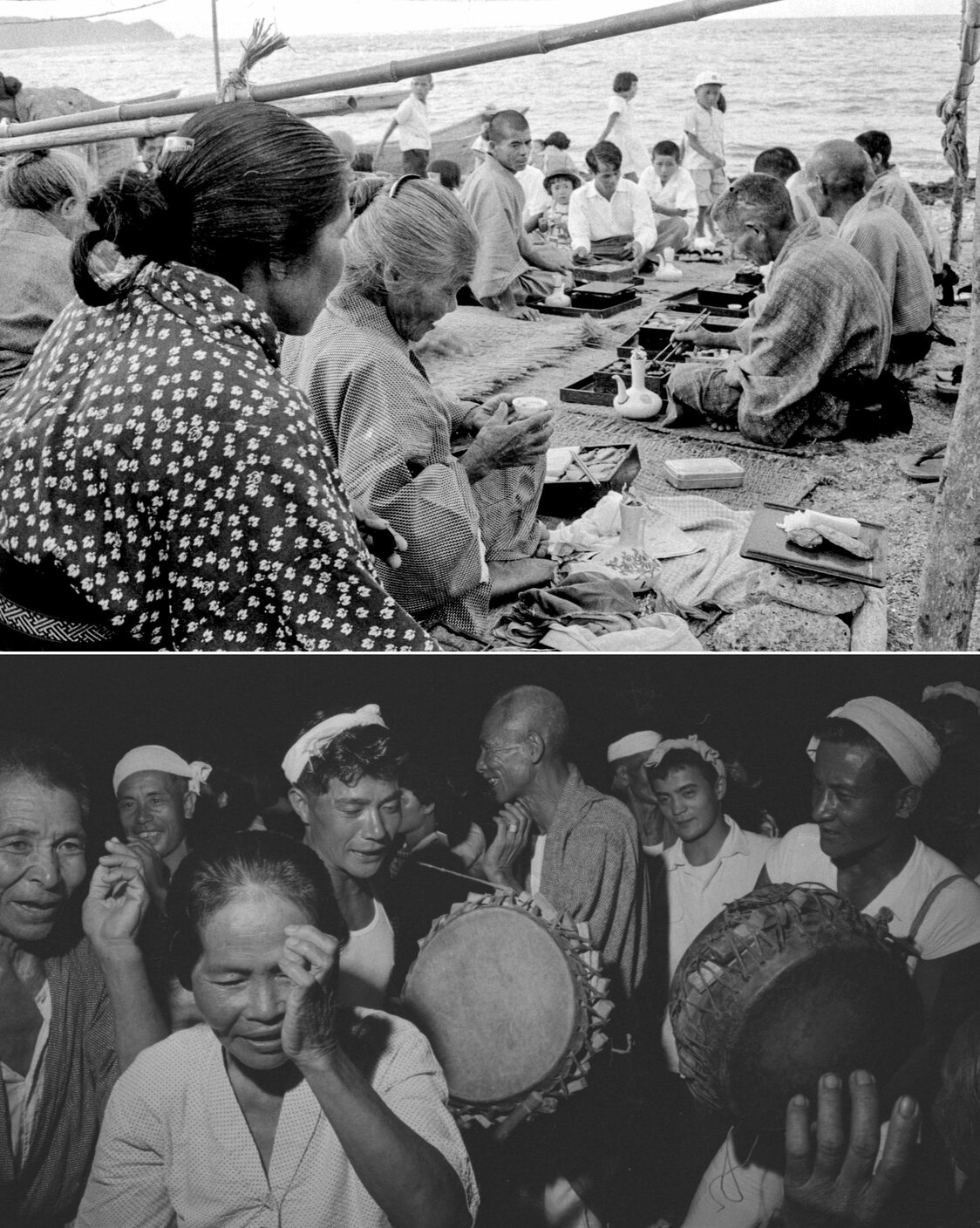 德之岛井之川的“滨下”，是答谢祖先保佑丰收的仪式。旧历7月，人们会带着装有食物的多层餐盒“重箱”和装满了酒的酒具，到海边举办“一重一瓶”的餐饮，晚上还要通宵达旦地跳“夏目踊”舞，在村里巡游