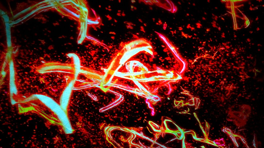 《The Eternal Universe of Words（永恒的文字宇宙）》。在无限延展的空间中，文字与声音交织共鸣