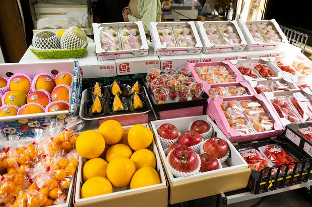 小分けにしたフルーツは、特に子どもに人気だった