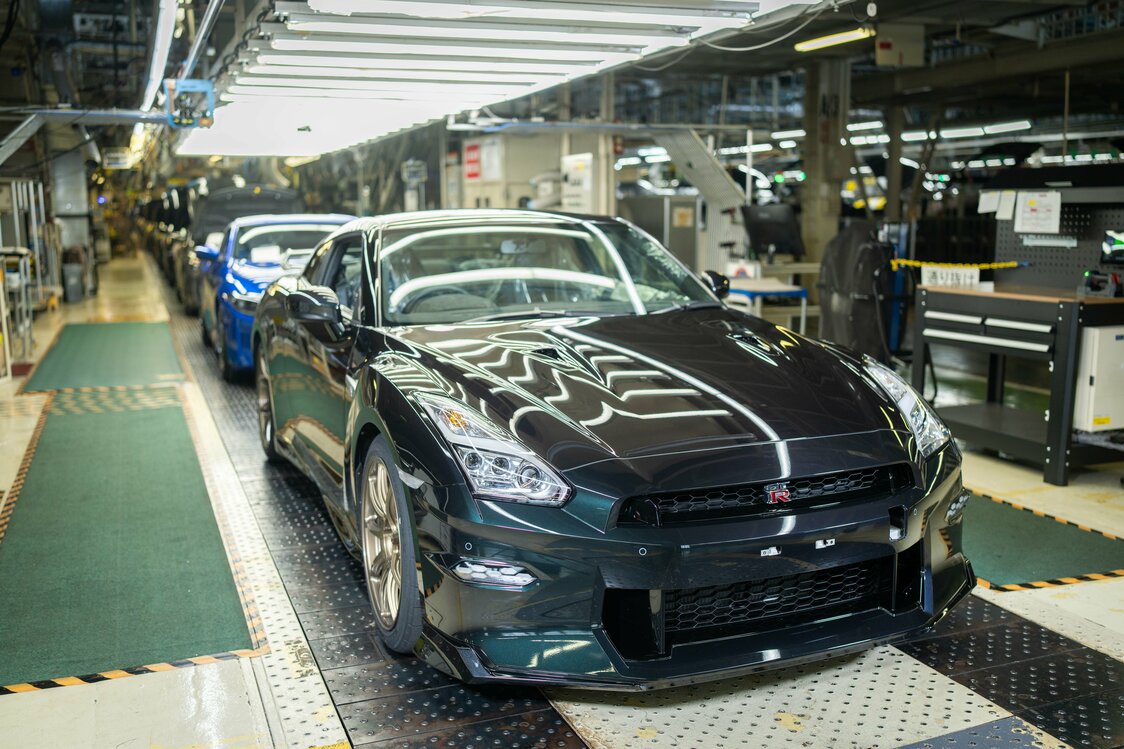 نيسان R35 GT-R، التي توقف إنتاجها. (بإذن من نيسان، © جيجي برس)