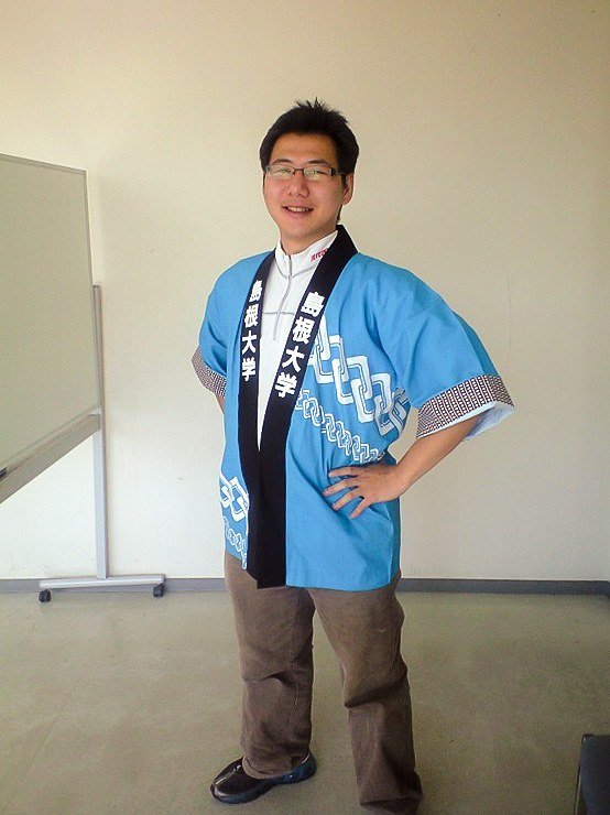 筆者參加島根大學校慶「松風祭」(筆者提供)