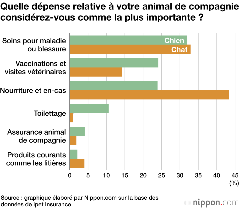 Les propriétaires japonais d’animaux de compagnie ont dépensé plus pour leurs chiens et leurs chats