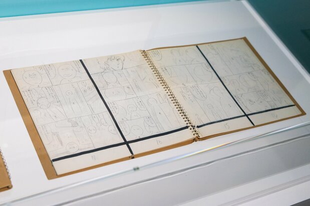 Un storyboard de antes de dibujar las páginas, irresistible para los fans de Hōjō Tsukasa.