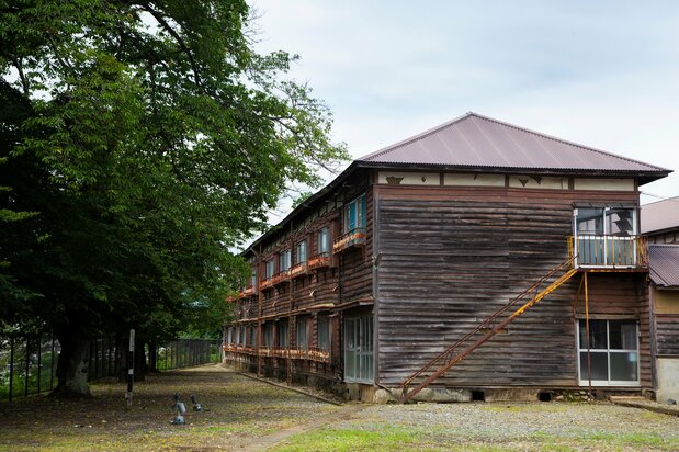 The Myōgi Dormitory, built in 1940 when the mill was under private ownership. 