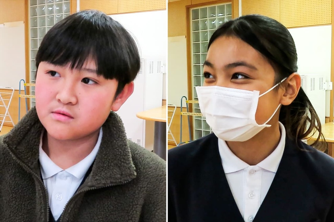 Sumaran Kenzo (left) and Ngenget Yukimi. (© Tanaka Keitarō)