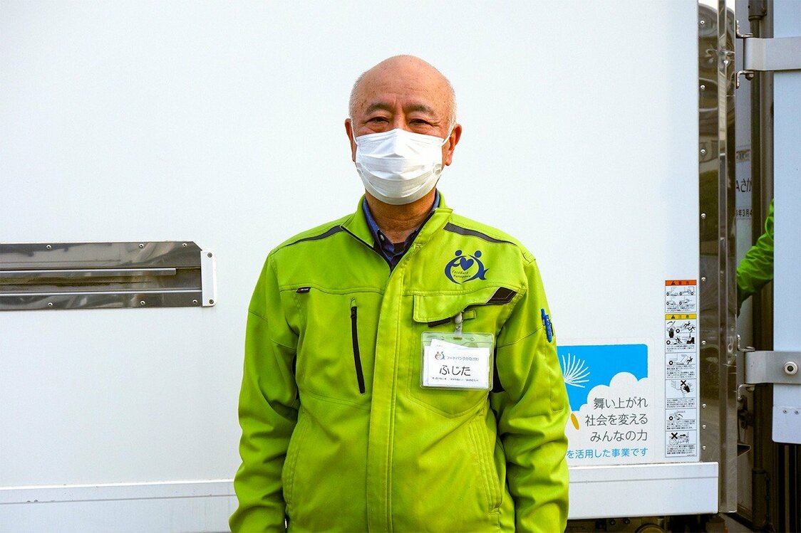 フードバンクかながわの藤田誠・事務局長（筆者撮影）