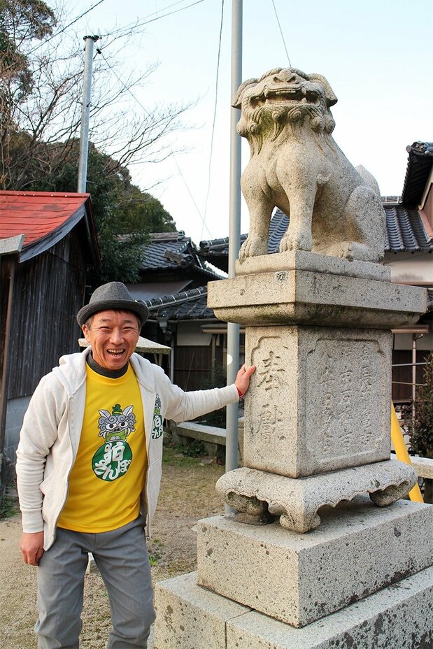 山口狛犬楽会の藤井克浩氏(筆者撮影)