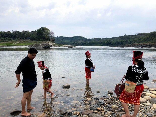 Where the rivers merge in Myitsone. (Courtesy the author)