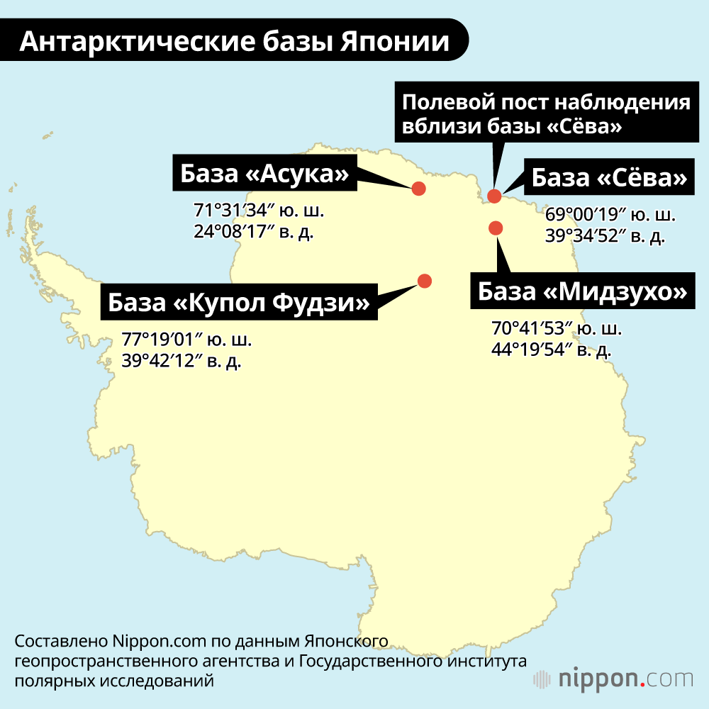 Антарктические базы Японии