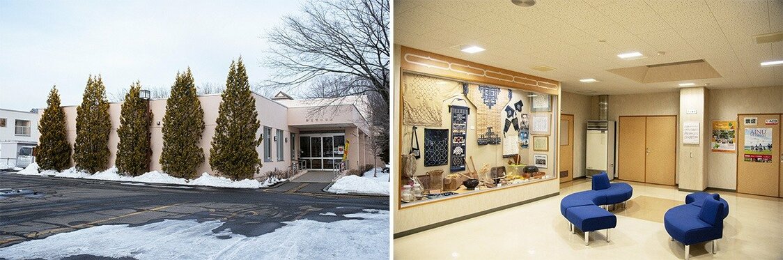 帯広市生活館。ここではアイヌの古式舞踊の練習なども行われている