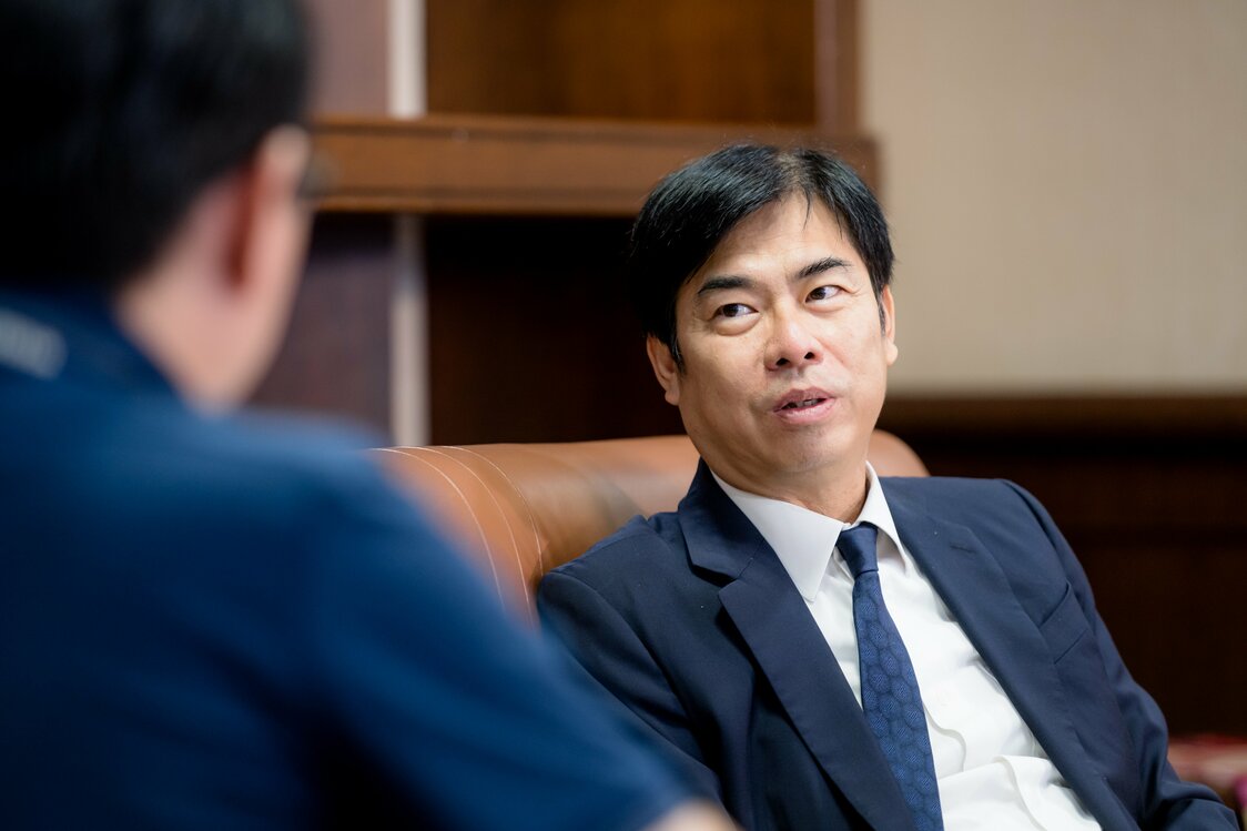 陳其邁談到，台積電在高雄以及熊本各自建設科技園區時，兩城市也就教育以及交通建設上議題交流（黃森源攝影）