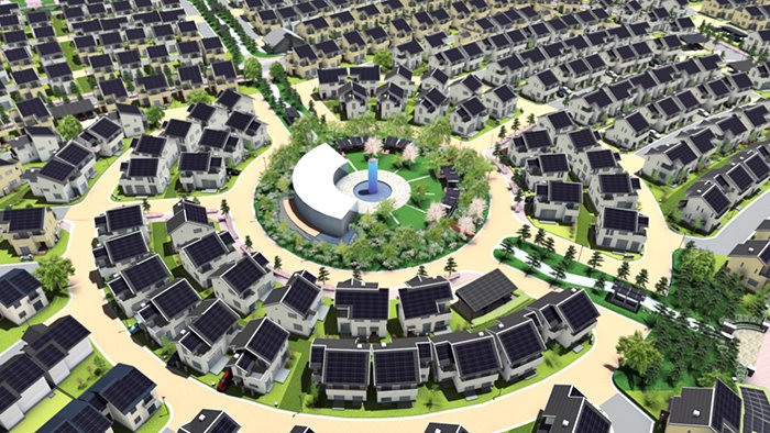 Panasonic se ha unido a la ciudad de Fujisawa de la prefectura de Kanagawa y a otras ocho empresas en el proyecto Fujisawa SST para construir una “ciudad inteligente” en un solar de diecinueve hectáreas de esa ciudad que había sido ocupado por la fábrica de esta misma empresa en el pasado. (Foto: Panasonic Corp.)