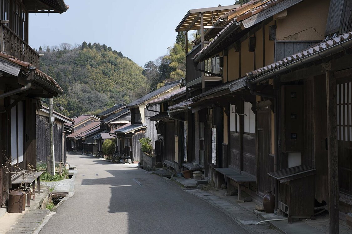The buildings that line the street have been there since the Edo period (1603–1868).