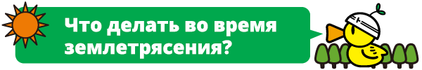 Что делать при землетрясении?