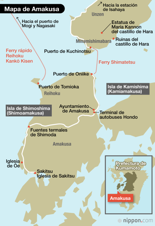 Mapa de Amakusa