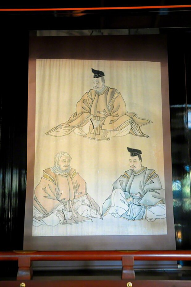 毛越寺收藏的藤原三代画像(图片:毛越寺)