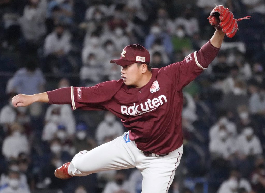 奪下第2勝的樂天投手宋家豪 羅德―樂天24、2021年10月07日、ZOZO Marlin（共同）