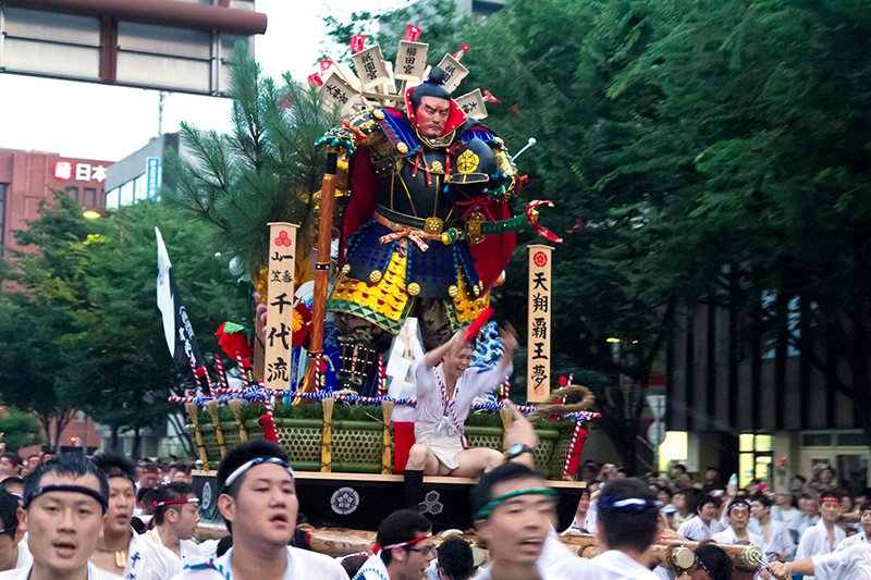 Un char portatif du festival Hakata Gion Yamakasa