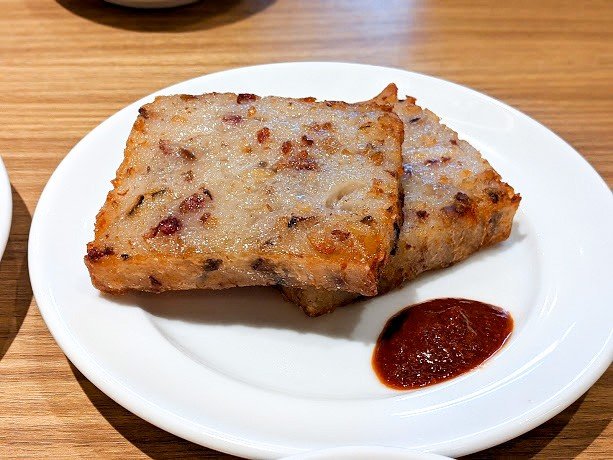 大根餅を蒸すのに「在来米粉」は欠かせない（筆者提供）