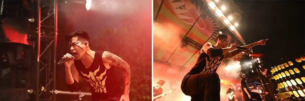 在「閃靈(Chthonic)」中擔任主唱的Freddy林昶佐先生