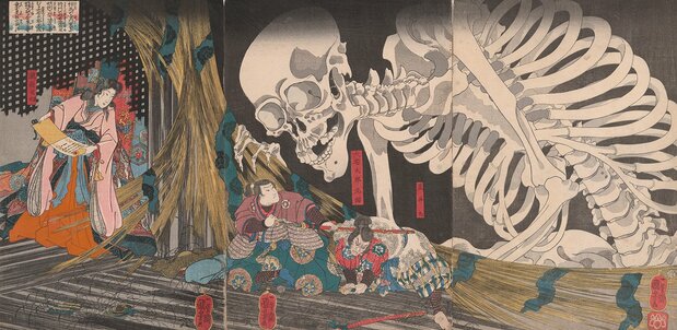 Princess Takiyasha and the Skeleton Spectre by Utagawa Kuniyoshi, 1845–46. (© The Trustees of the British Museum)