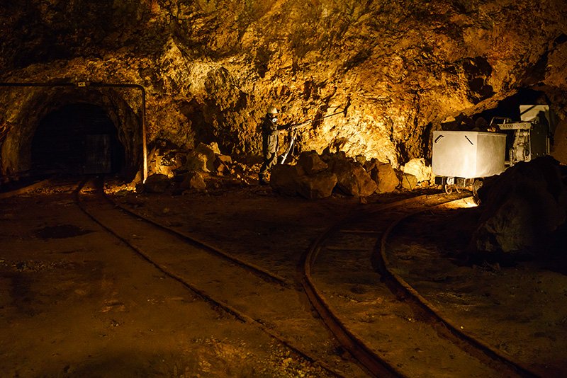 The Dōyū tunnel was excavated from the end of the Meiji era (1868–1912) until the mine was closed.