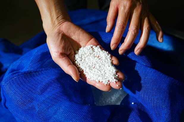 Imada avec une poignée de riz poli. Quand j’ai remarqué que les brasseurs de saké avaient de belles mains, elle m’a gentiment répondu : « C’est parce qu’il fait encore bon en cette période. »