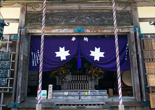 能勢妙見山的象徵為北極星（提供：能勢妙見山）