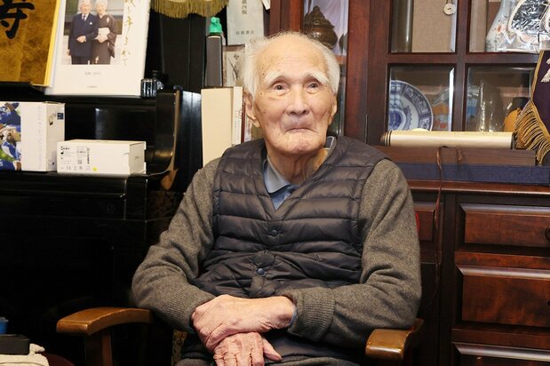 2024年3月に100歳を迎える村山富市元首相＝2月23日、大分市［代表撮影］（時事）