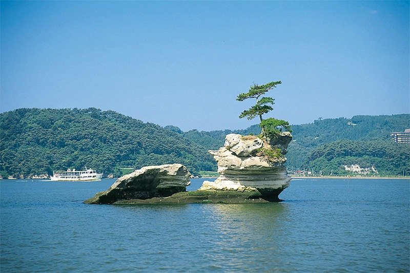 Sengan-jima, l’île favorite de Date Masamune, dit-on. (Photo avec l’aimable autorisation de l’Office de tourisme de Matsushima)