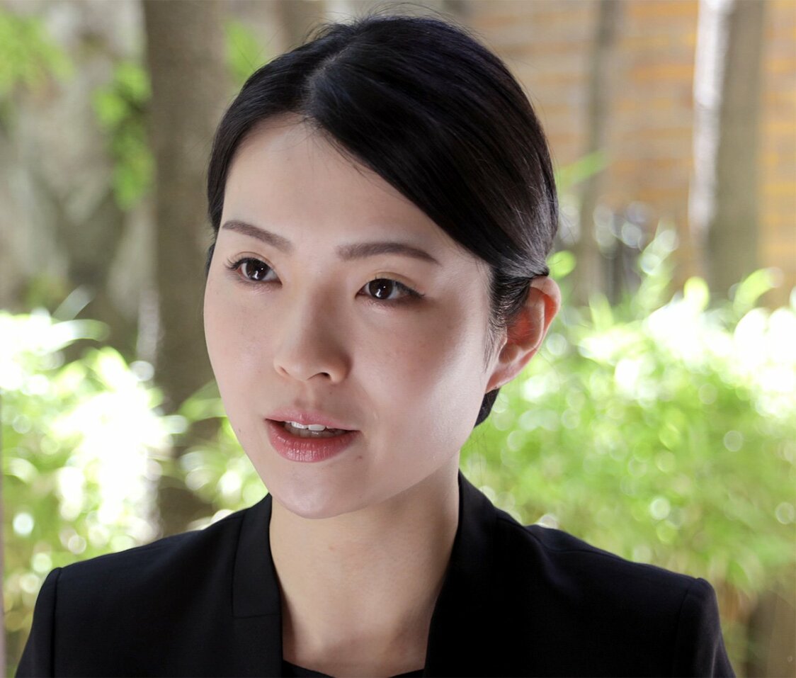 Takeda Isa, actriz de nō de la escuela Hōshō de shite-kata. (Fotografía: Nagasaka Yoshiki).