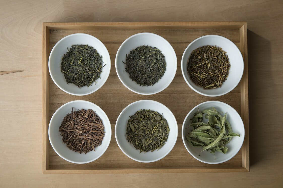 それぞれ特徴のある茶葉を、客が選べるように