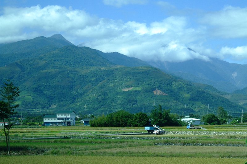 取材中に癒やされた車窓の風景、2008年（撮影：酒井 充子）