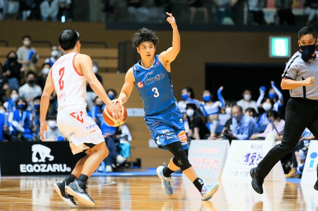 金丸晃輔とともに今季から島根でプレーする安藤誓哉。キャプテンとして新生スサノオマジックを牽引する ©SHIMANE SUSANOO MAGIC