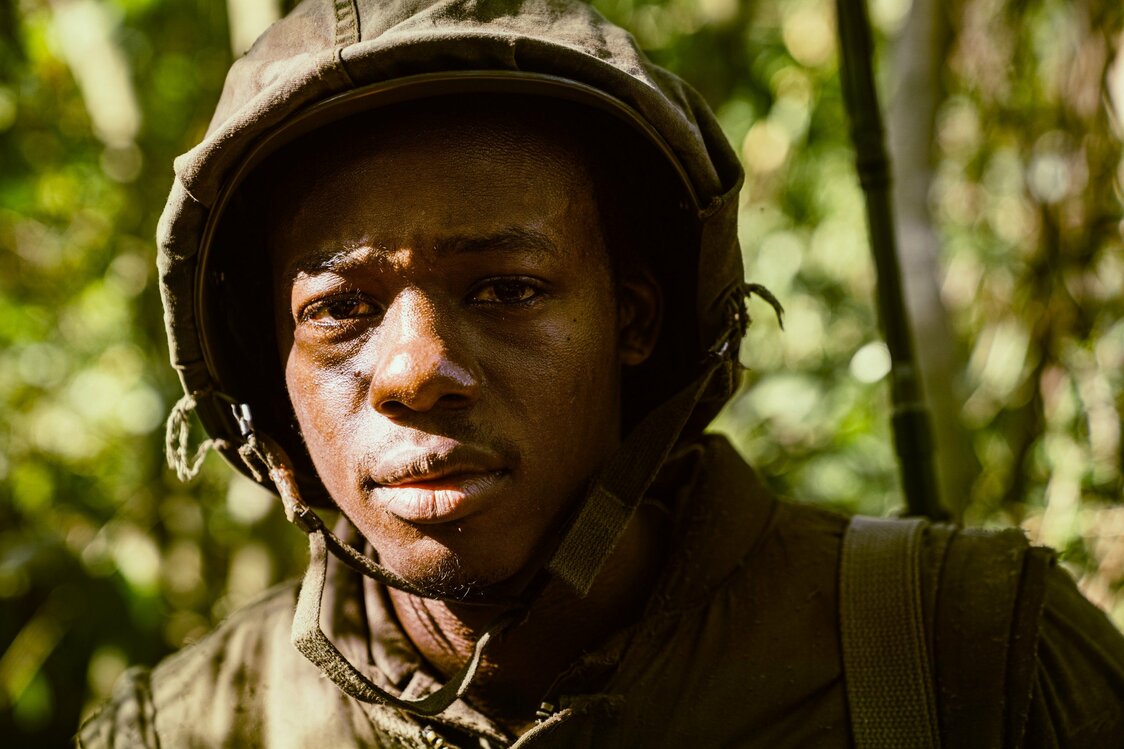 Mark Merphy portrays the young Allen Nelson in Tsukamoto Shin’ya’s latest film. (© Mr. Nelson, Did You Kill People? Film Partners; © Allen Nelson/Kōdansha)