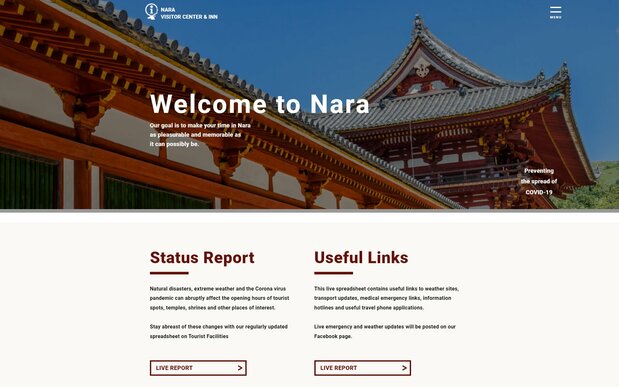 El sitio web oficial contiene datos útiles sobre lugares famosos y gastronomía, entre otros temas.