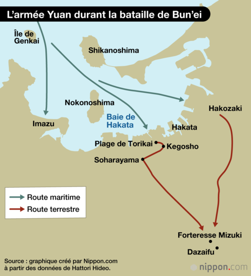 L’armée Yuan durant la bataille de Bun’ei