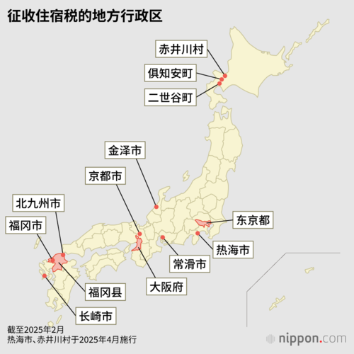 征收住宿税的地方行政区