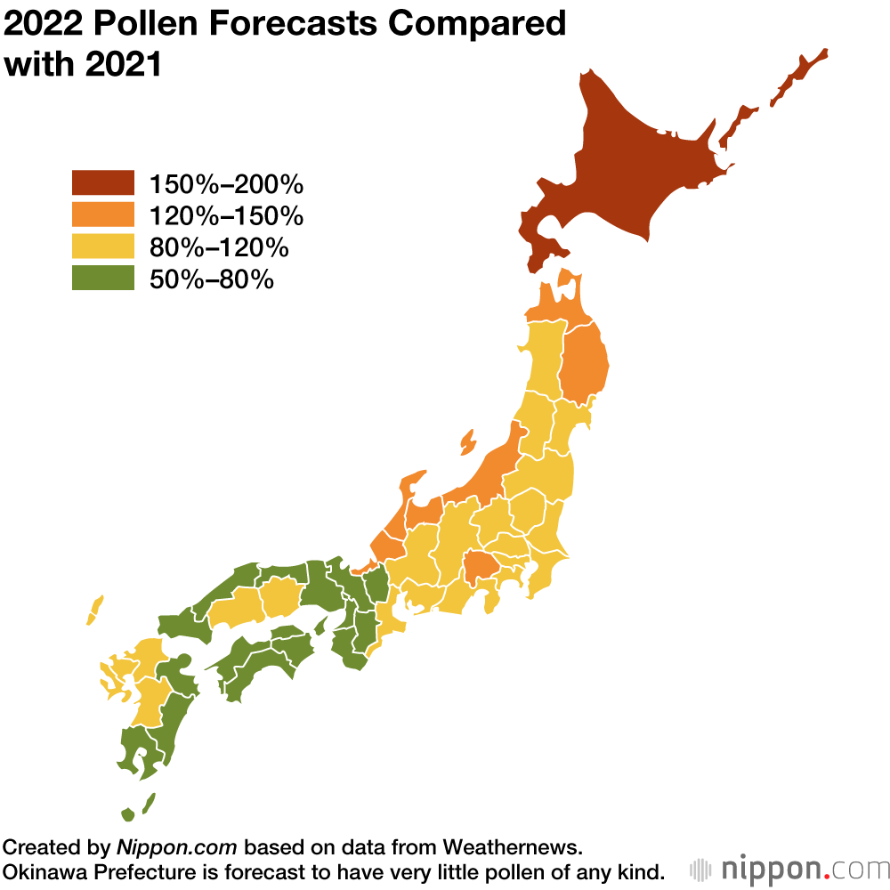 Japan’s 2022 Pollen Allergy Season