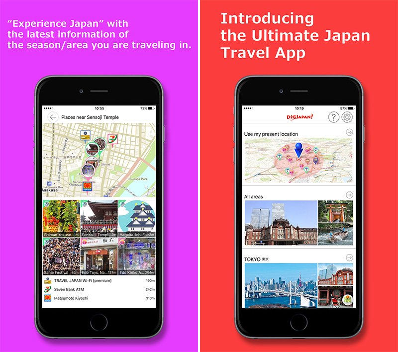 Applications gratuites pour vivre et voyager au Japon