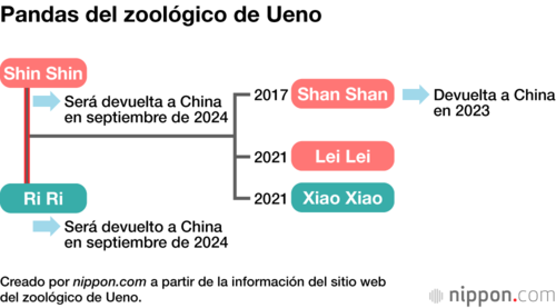 Pandas del zoológico de Ueno